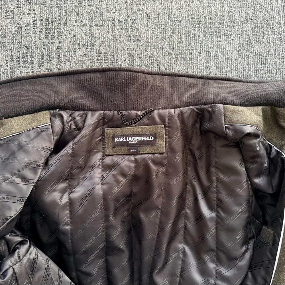 Karl Lagerfeld Dark Green Military Jacket